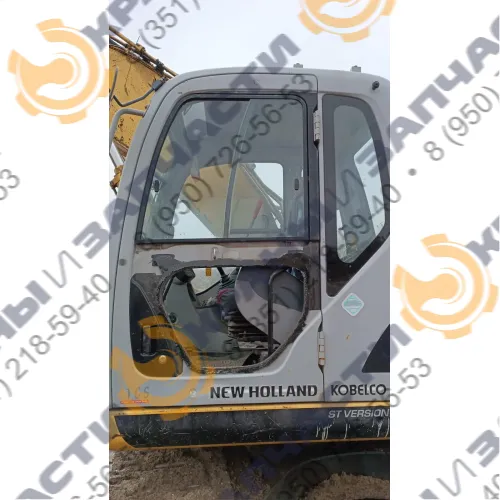 Стекло лобовое верхнее каленое YN50C01173P1 для экскаватора New Holland E215B