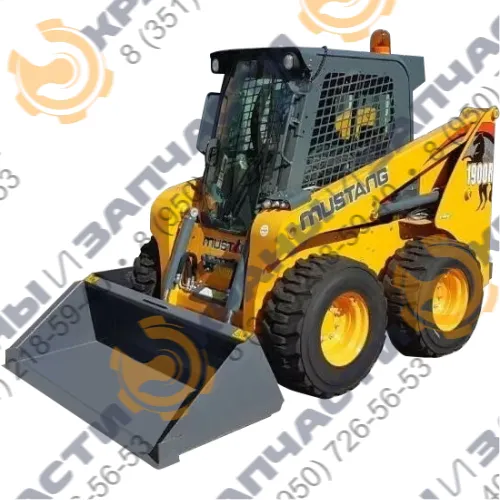 Стекло лобовое Рамка РФ (закаленное) для мини-погрузчика Mustang 1900, 2700, 3300