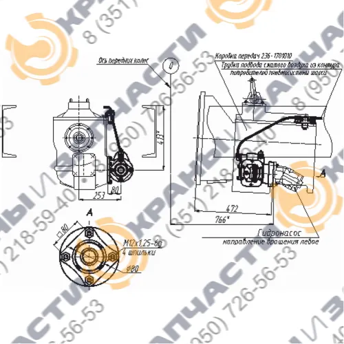 Коробка отбора мощности МП58-4202010-90