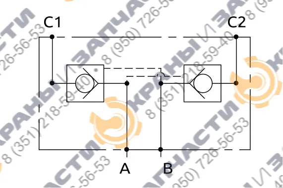 Клапан одностороннего действия A050351.04.00 HBS - чертеж 3