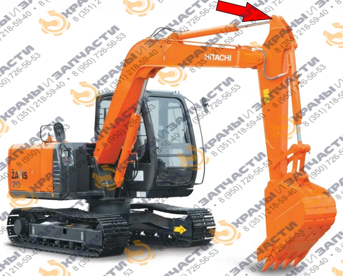 Палец гидроцилиндра рукояти 3076942, 3076942-ML Hitachi ZX70/ZX80 EX60/EX70/EX80