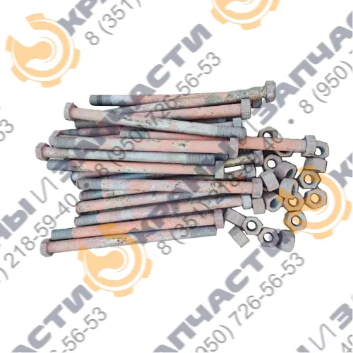 Комплект крепления ОПУ 33-030000-000-01 - болты, шайбы, гайки для железнодорожных кранов КЖДЭ-25, КЖ-461, КЖ-462, КЖ-561, КЖ-562, КЖ-662