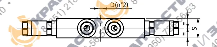Двухсторонний балансировочный клапан B070600.01.00 HBS - чертеж 3