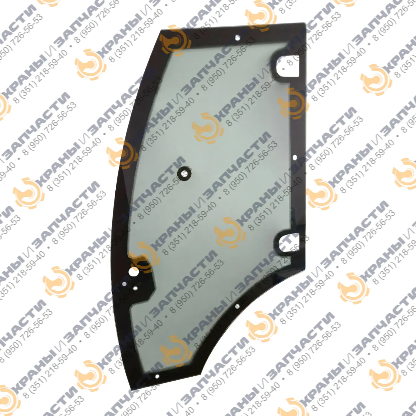 Стекло двери левое экскаватора / фронтального погрузчика Елаз 204970251 ELAZ-BL 880 (6мм, зелёное) 1500х902