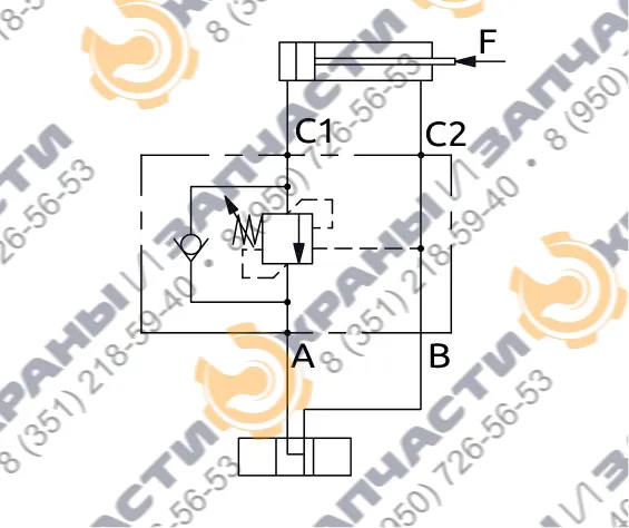 Односторонний балансировочный клапан A060400.20.00 HBS - чертеж 3