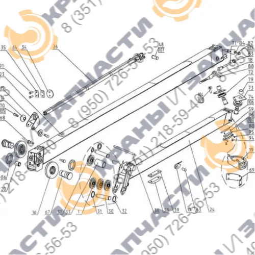 Основание стрелы КС-3579.64.400, КС-3579.63.500 (первая секция) автокрана Машека КС-3579