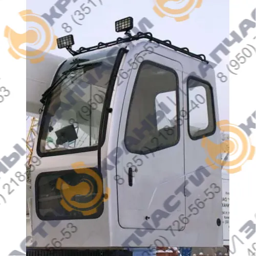 Стекло боковое правое RSG 007 (800х660) с двумя отверстиями для автокрана Челябинец (новая кабина) КС-45721, КС-55730, КС-55732, КС-55733
