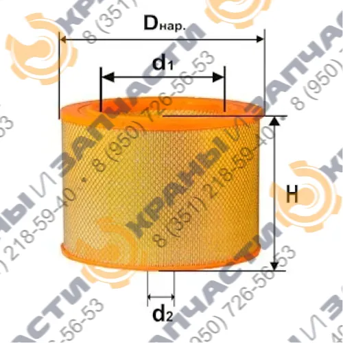 Фильтр воздушный DIFA 4304
