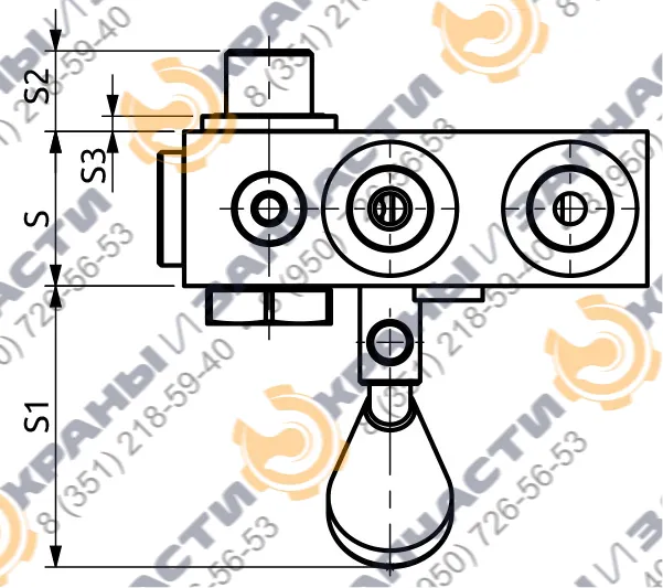 Клапан одностороннего действия A050302.02.00 HBS - чертеж 3