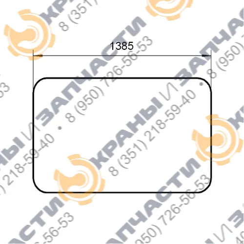 Стекло двери правое Т80.45.152-10 1385х846 трактора АГРОМАШ 80ТК ТГ-90