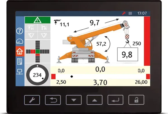 Ограничитель грузового момента ОГМ240-14.30 для кранов с телескопической стрелой