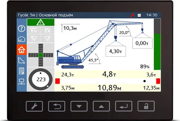Ограничитель грузового момента ОГМ240 для кранов с решетчатой стрелой